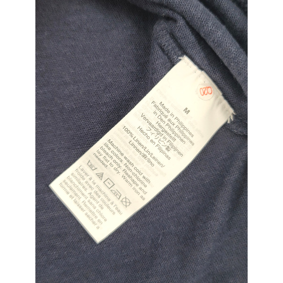 J.Crew Navy Linen Ruffle Sleeve Tank Top Size M‎ - Picture 5 of 5